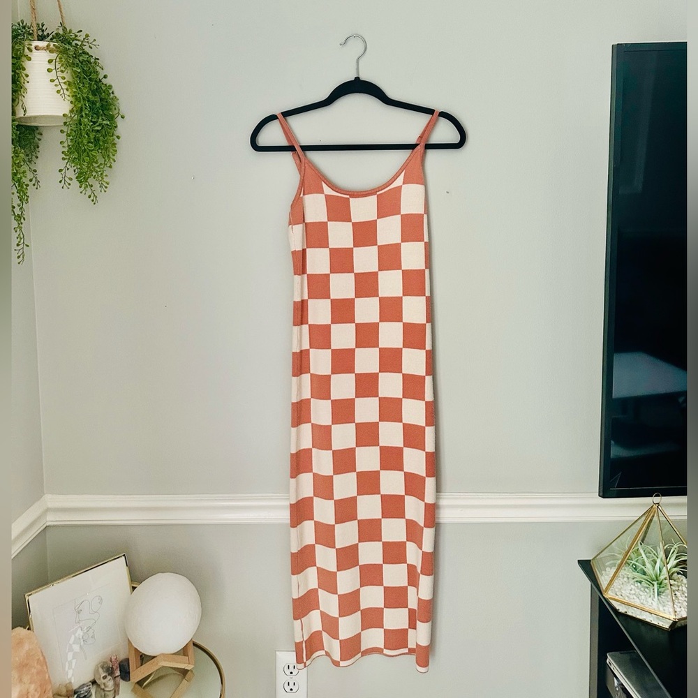 Checkered Maxi Dress